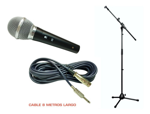 Microfono Voces Ks-5000 Kool Sound +cable 8m+base Microfono