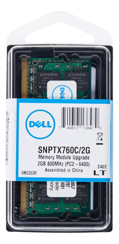 Dell Memoria 2 Gb So Dimm 200 Pines Ddr2 800 Mhz Pc Sin Sin