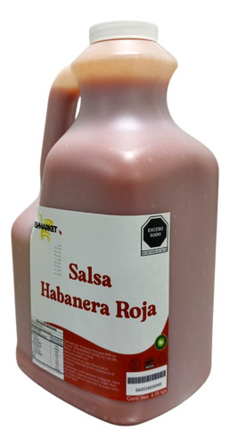 Salsa De Habanero Rojo Picosa Para Alitas Tacos Botana 4 Lt