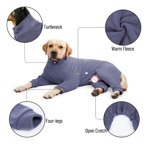 De Chaqueta Polar Cálida De Invierno Pur Para Perros De