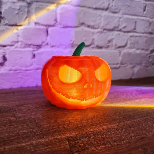 Calabaza Halloween Decoración Impresa 3d Máxima Calidad