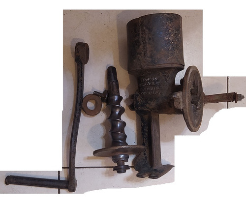 Maquina Antigua Moledora De Granos Incompleta Deco (Usado)