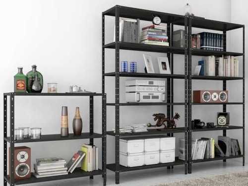 Estante 4 Prateleiras Aço Quarto Cozinha Livros Ferram Lopes Cor Cinza
