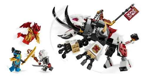 LEGO NINJAGO Zilvar e Grimtak, o Dragão Feral 71863; Figura de