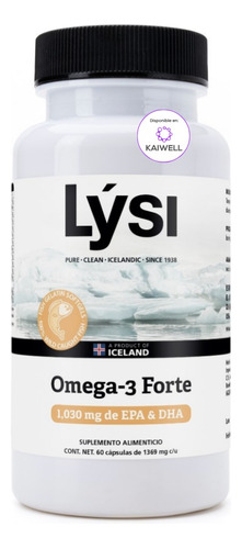 Omega-3 Forte Lysi 60 Cápsulas 1240mg Omega3