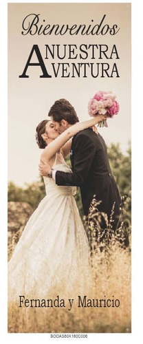 Banners Casamientos Bodas Con Soporte Diseño Con Foto