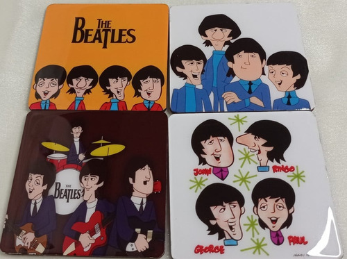 Beatles Coleccion Posavasos Cartoons