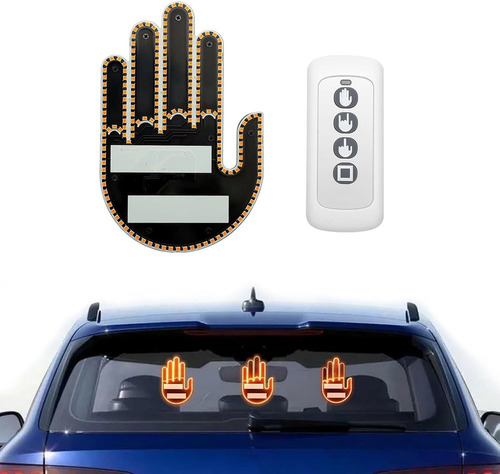 Señal De Mano Led Para Coche, Luz De Gesto De Mano [u]