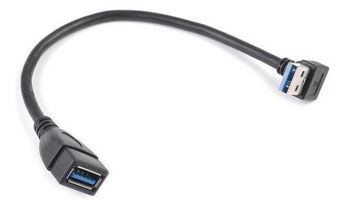 Cable De Extensión Usb 3.0 Con Ángulo De 90 Grados, Adaptado