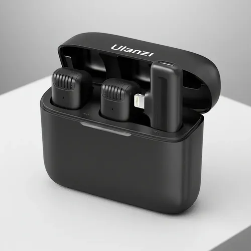 Microfone Sem Fio Ulanzi J12 Iphone Lightning C/ Nf - 2 Mics