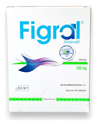 Figral Sildenafil 100 Mg C/20 Tabletas Mavi