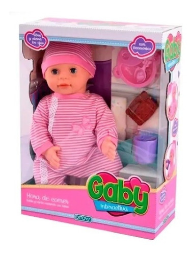 Muñeca Gaby Interactiva Hora De Comer Ditoys Habla Canta