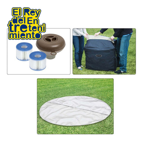 Imagen 7 de 7 de Intex Jacuzzi Purespa Hidromasaje 4personas Inflable El Rey
