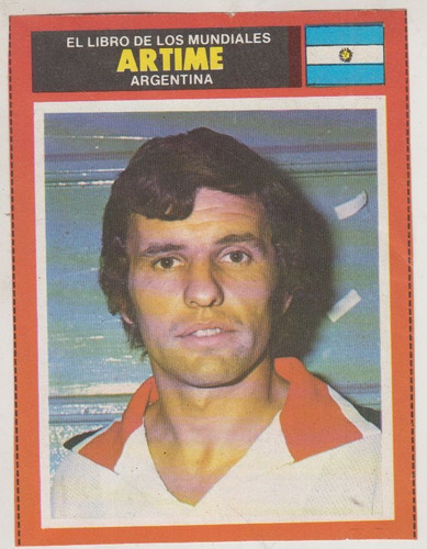 Futbol Club Nacional Luis Artime Tarjeta 1974 Coleccionable