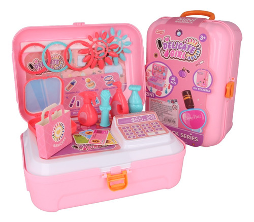 Set De Belleza Infantil En Valija 41 Piezas-juguete