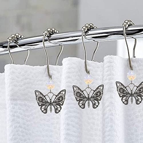Ganchos Para Cortinas De Ducha Con Forma De Mariposa De Marc