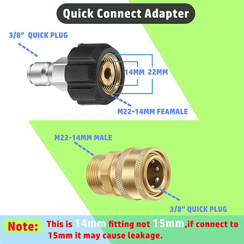 Adaptador De Lavadora De Alta Presión De 8 Piezas