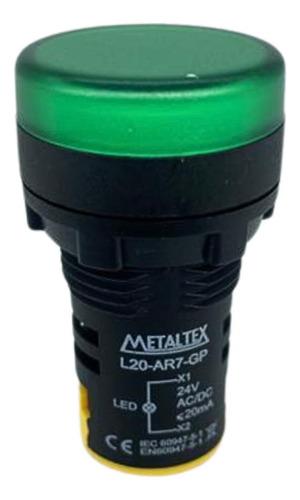 Lampada Led Verde Para Painel De Comando 24v