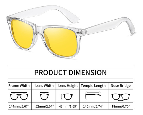 Gafas De Visión Nocturna Polarizadas Antideslumbrantes, Gafa