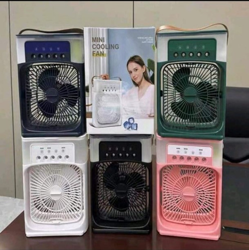 Mini Ventilador De Escritorio 3 En 1 Diferentes Colores 14 Cm Negro Negro Plástico 3