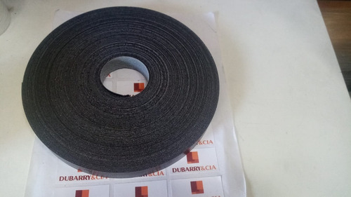 Imagen 2 de 3 de Canto Preencolado Negro 22*0.45 Rollo De 50 Mts