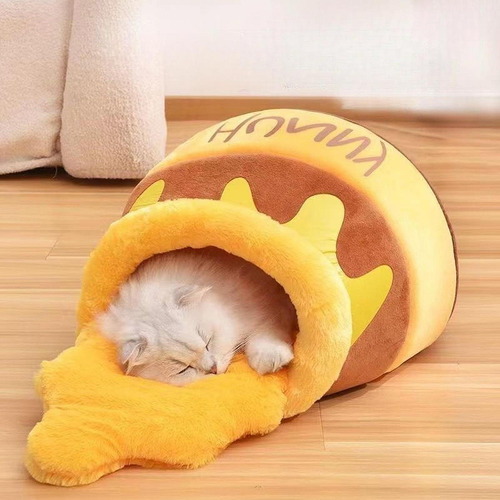 Cama Para Gatos, Cama Para Mascotas, Caseta Cálida, Linda L