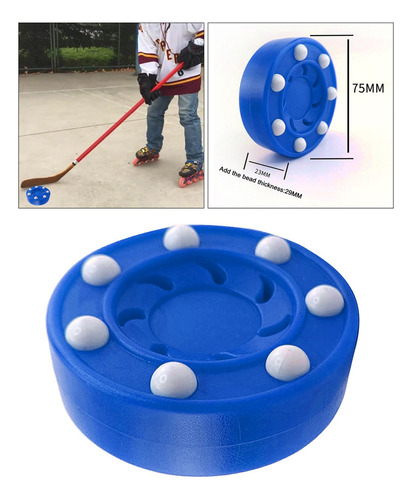 . Disco De Hóquei Em Patins De Substituição 7,5x2,5cm Azul