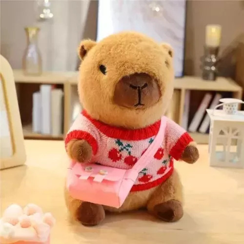 G* Peluche Capibara Con 9 Piezas De Ropa Y Accesorios,10.2