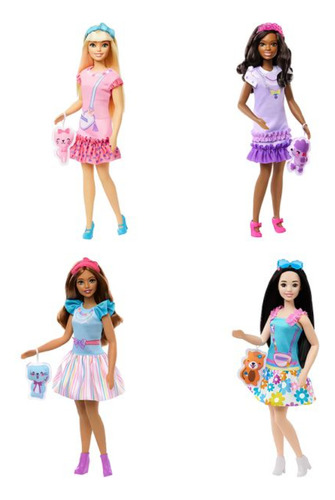 Barbie My First Combo 4 Muñecas Mi Primera Barbie Soft Touch - Mattel