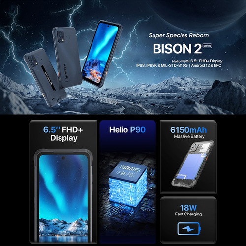 Umidigi Bison 2 Pro Resistente Militar Ip69 Outdoor Trekking
