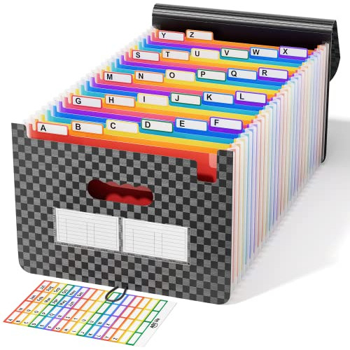 26  S Accordian File Organizer, Expanding File Folder/ ...