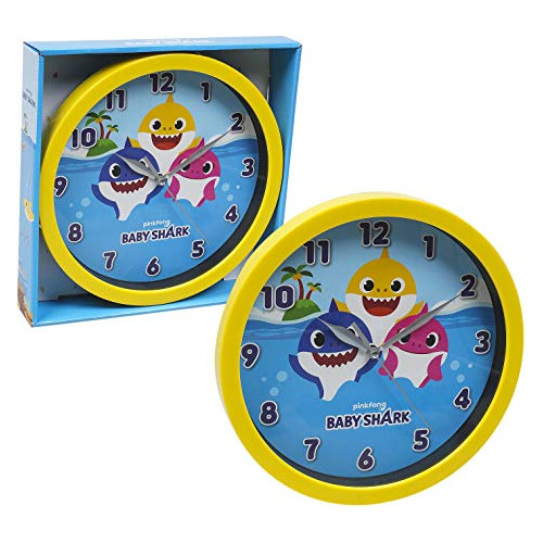 Accutime Watch Corp Baby Shark Frame Reloj De Pared Bonito P