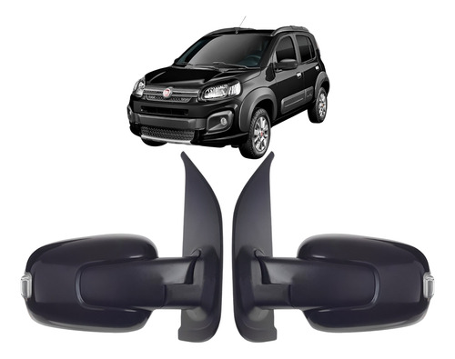 Par Retrovisor Uno Way Original 2011 À 2021 Manual C/ Seta