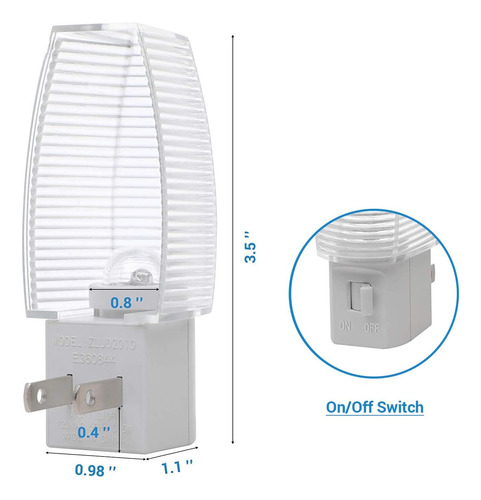 Interruptor De Luz Nocturna Led Enchufable Dewenwils, Enc...