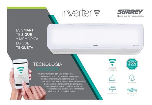 Aire Acondicionado Surrey Inverter 5500 553aiq2201f Digiya