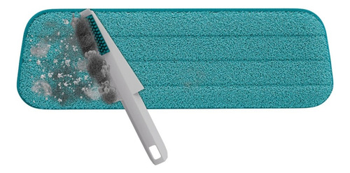 Mop Spray Evo Fit Limpeza Rápida Com Escovinha E Microfibra Cor Verde