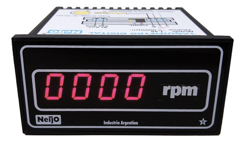 Tacómetro Industrial 0- 9999 Rpm_para Sensor De Proximidad.