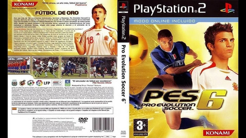 Pro Evolution Soccer 6 Pes 6 Ps2 Y Pc Mercado Libre