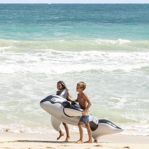 Bote Baleia Intex Infantil Bomba Eletrica Piscina Diversão