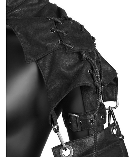 Steampunk Mujer Cuero Pauldron Hombro Brazo Pirata Vestido