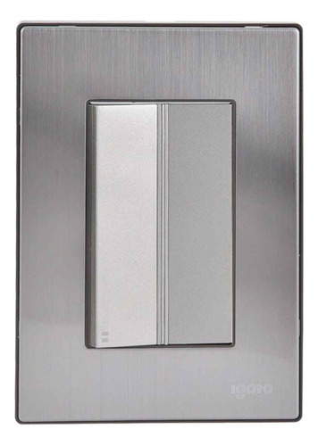 Placa Armada Inox1008 Apagador Escalera Igoto Plata 14pzs