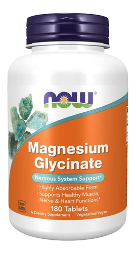 Magnésio Glicinato Now Foods Magnesium Glycinate Importado