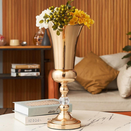 Casamento Flor Trumpet Vaso Arranjos De Flores Metal M