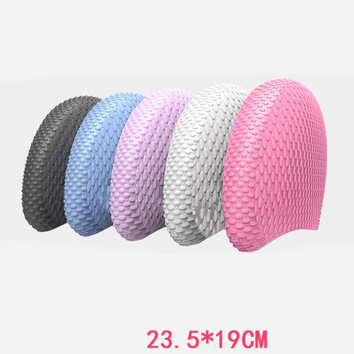 Práctico Gorro De Piscina Impermeable De Silicona Para Nadar