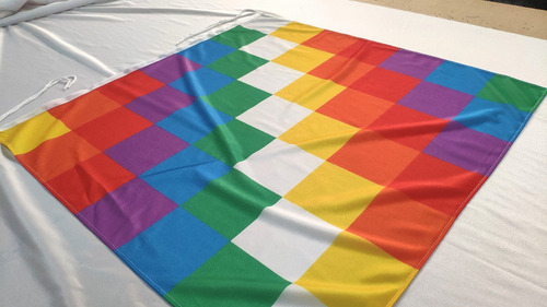 Bandera Pueblos Originarios Wiphala De 1,45 X 1,45 M