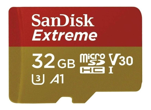 Imagen 1 de 3 de Tarjeta de memoria SanDisk SDSQXAF-032G-GN6MA  Extreme con adaptador SD 32GB