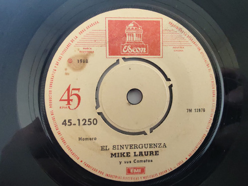 Vinilo Single De Mike Laure - El Sinverguenza ( Q120