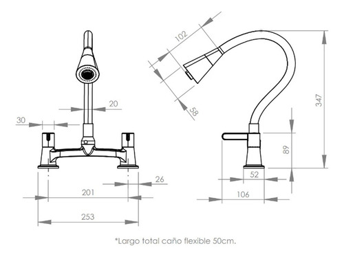 Combinacion Llave Grifo Lavaplatos Ferrara Marca Stretto