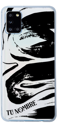Funda Para Galaxy Manchas Negras Pintura Con Nombre