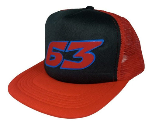 Gorra Pecco Bagnaia Trucker Plana Con Goma